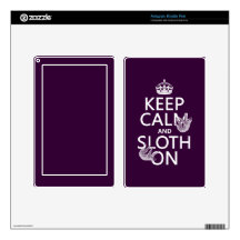 Keep Calm and Sloth On Skin For Kindle Fire