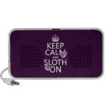 Keep Calm and Sloth On Travel Speakers