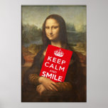 Keep Calm And Smile Posters