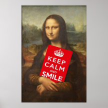 Keep Calm And Smile Posters