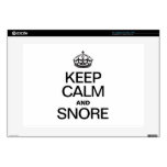 KEEP CALM AND SNORE 15" LAPTOP DECALS