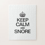 KEEP CALM AND SNORE PUZZLE