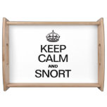 KEEP CALM AND SNORT FOOD TRAYS