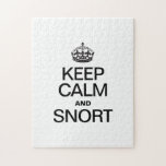 KEEP CALM AND SNORT JIGSAW PUZZLE