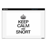 KEEP CALM AND SNORT LAPTOP DECAL