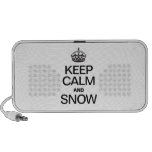 KEEP CALM AND SNOW iPod SPEAKER
