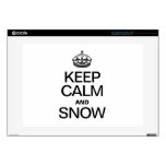 KEEP CALM AND SNOW LAPTOP DECAL