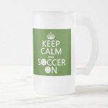 Keep Calm and Soccer On Mugs