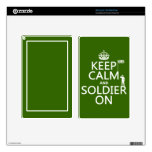 Keep Calm and Soldier On (UK flag)(any color) Decals For Kindle Fire