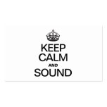 KEEP CALM AND SOUND BUSINESS CARDS