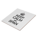 KEEP CALM AND SPAN CERAMIC TILES