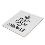 KEEP CALM AND SPARKLE CERAMIC TILES