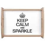 KEEP CALM AND SPARKLE FOOD TRAYS