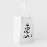 KEEP CALM AND SPARKLE MARKET TOTES