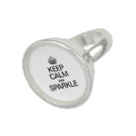 KEEP CALM AND SPARKLE RINGS
