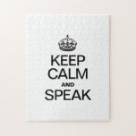 KEEP CALM AND SPEAK JIGSAW PUZZLES