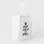 KEEP CALM AND SPELL MARKET TOTES