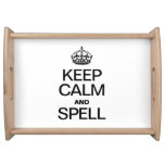 KEEP CALM AND SPELL SERVING TRAY