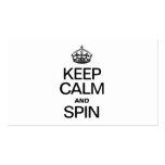 KEEP CALM AND SPIN BUSINESS CARDS