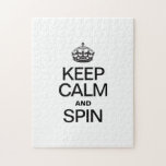 KEEP CALM AND SPIN JIGSAW PUZZLE