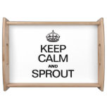 KEEP CALM AND SPROUT FOOD TRAYS