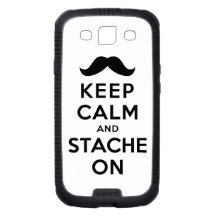 Keep Calm and Stache On Galaxy SIII Covers