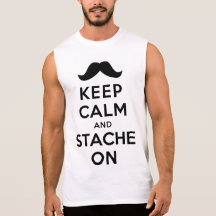 Keep Calm and Stache On Tshirt