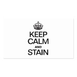 KEEP CALM AND STAIN BUSINESS CARDS