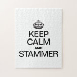 KEEP CALM AND STAMMER JIGSAW PUZZLES