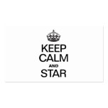 KEEP CALM AND STAR BUSINESS CARDS