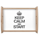 KEEP CALM AND STARE SERVICE TRAY