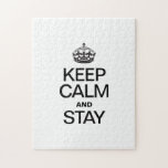 KEEP CALM AND STAY JIGSAW PUZZLE