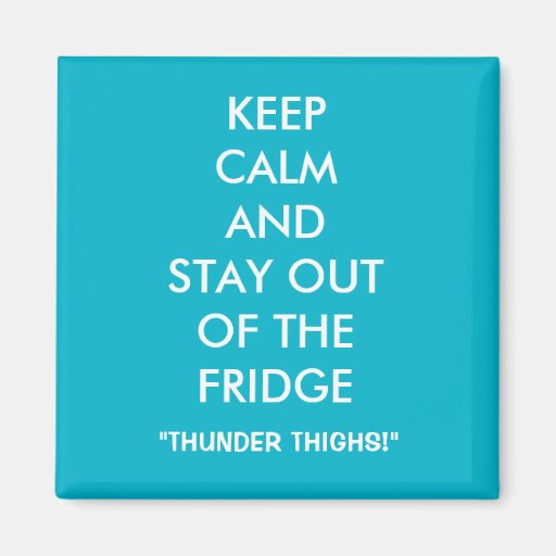 Keep Calm and Stay Out of the Fridge Zazzle
