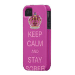 Keep Calm and Stay Sober Vibe iPhone 4 Covers