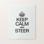 KEEP CALM AND STEER JIGSAW PUZZLES