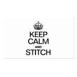 KEEP CALM AND STITCH BUSINESS CARD TEMPLATE