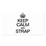 KEEP CALM AND STRAP BUSINESS CARDS