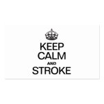 KEEP CALM AND STROKE BUSINESS CARDS
