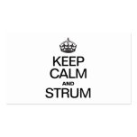 KEEP CALM AND STRUM BUSINESS CARD TEMPLATE