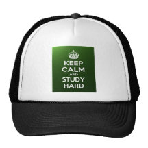 Keep Calm and Study Hard Trucker Hats