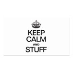 KEEP CALM AND STUFF BUSINESS CARDS