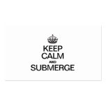 KEEP CALM AND SUBMERGE BUSINESS CARD TEMPLATES