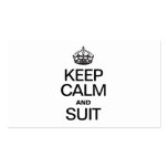 KEEP CALM AND SUIT BUSINESS CARD
