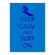 Keep Calm and Surf On Print