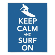Keep Calm and Surf On print