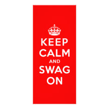 Keep Calm and Swag On Personalized Invitation