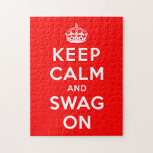 Keep Calm and Swag On Puzzle