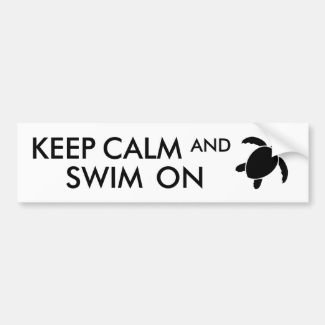 Keep Calm and Swim On Honu Sea Turtle Custom