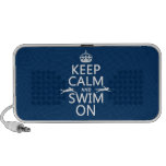 Keep Calm and Swim On (in any color) Speaker
