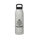 KEEP CALM AND THEORIZE DRINKING BOTTLE